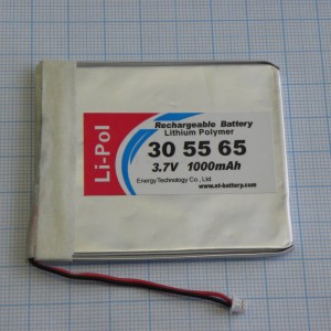 LP305565, Аккумулятор литий-полимерный (Li-Pol) 3*55*65мм