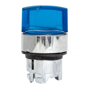 Исполнительный механизм переключателя ХB4 синий на 2 положения возвратный без фиксации, с подсветкой с короткой ручкой IP65 EKF XB4BD2L-B-65