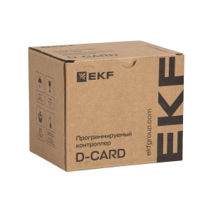 Программируемый логический контроллер (ПЛК) EC312 токоподающий D-CARD EKF PLC-EC312-S-DCD