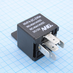 NVF4-2-C-Z-40/40-A-DC12V-1.6, автомобильное реле 40А одна контактная группа на переключение катушка 12В 1.6Вт