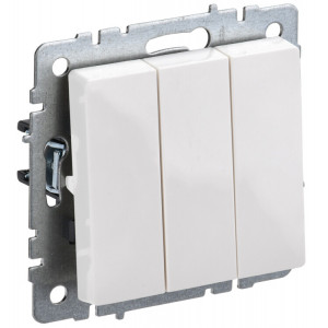 BRITE Выключ. 3-кл. 10А ВС10-3-0-БрБ бел. BR-V30-0-10-K01-PRO