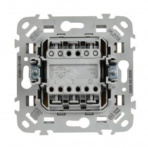 FLITE Выключатель 2-клавишный с индикацией 10А ВС12-1-1-ФлХ хаки IEK FI-V20-1-10-1-K59