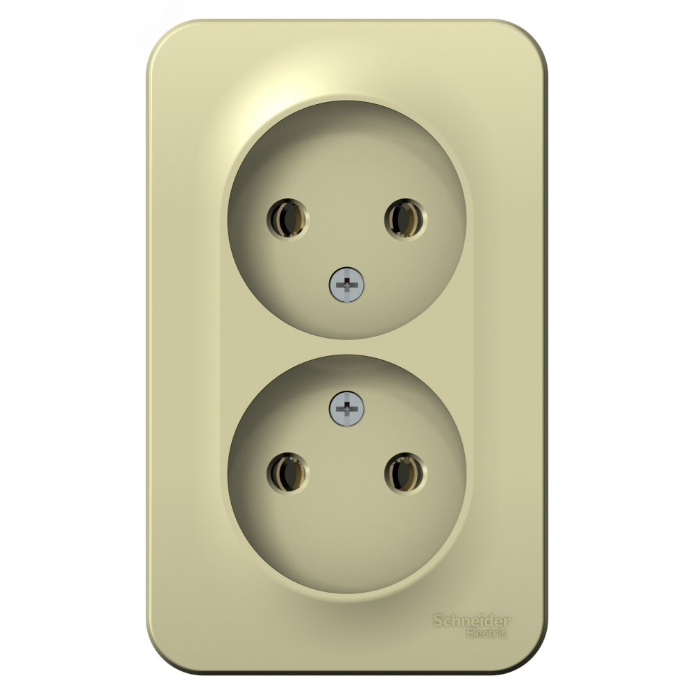 Изображение товара Розетка 2-м ОП Blanca 16А IP20 Systeme Electric без заземления