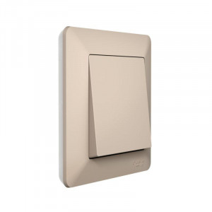 ATLASDESIGN AIR 1-постовая РАМКА, ПЕСОЧНЫЙ/дымчатый белый ATN221201