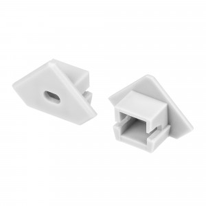 Заглушка для PDS45-MW с отверстием 017220, Заглушка с отверстиемдля профиля PDS45 при установке с микровыключателем. Серый пластик.