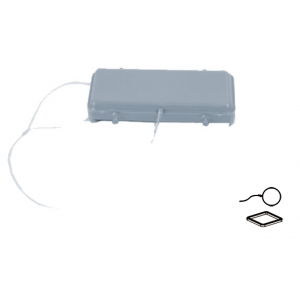 Защитная крышка H24B-PC2-4P-NG, Защитная крышка, типоразмер 24B, с уплотнителем, без защелок (упоры для двух защелок), с удерживающей стропой от утери, материал корпуса: