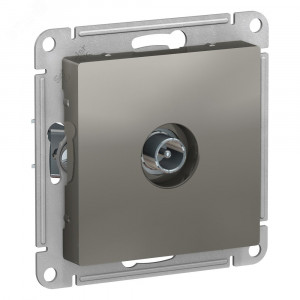 Розетка ATLASDESIGN TV проходная 4DB механизм сталь ATN000992