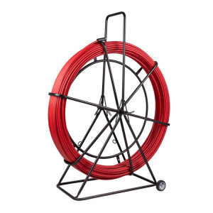 Протяжка кабельная (УЗК в тележке), стеклопруток, d=11,0мм, 150м, красная 47-1115