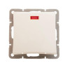ДУЭТ 1-клавишный ВЫКЛЮЧАТЕЛЬ с подсветкой, сх.1а, 10АХ, механизм, БЕЖЕВЫЙ C3(2) WDE000213