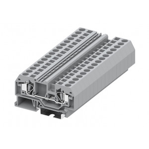 Проходная клемма 206921, Проходная клемма, тип фиксации провода: пружинный, номинальное сечение: 6 мм кв., 41A, 800V, ширина: 8 мм, цвет: серый, тип монтажа: DIN35