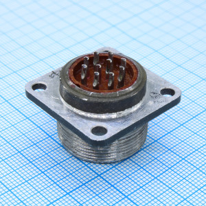 2РМТ22Б10Г1В1БВ, Соединитель  цилиндрический низкочастотный негерметичный