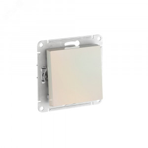 ATLASDESIGN 1-клавишный ВЫКЛЮЧАТЕЛЬ, сх.1, 10АХ, быстрозажимные клеммы, ЖЕМЧУГ ATN000411S