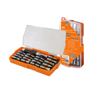 Набор бит №3, 17 бит: SL, PH, PZ, HEX, TORX, удлинитель, сталь CR-V, пластиковом держателе, «Алмаз» SQ1019-0103