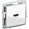 BRITE Розетка HDMI РHDMI-0-БрБ белый BR-H10-K01