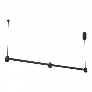 Светильник SP-ELIZEO-S1000-16W Warm3000 (BK, 35 deg, 230V) 036594, Подвесной светильник. Мощность 16 Вт, св. поток 1010 лм, 63 лм/Вт, теплый 3000 K, CRI>90, угол 35°, напряжение питания 230 В. Черный корпус из алюминия, степень защиты IP20. Размер: длина 1039 мм, ширина 40 мм, высота 55 мм, размер чаши: диаметр 50 мм, вы