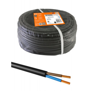 Провод ПВС 2х4 ГОСТ (100м), черный SQ0118-0379