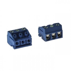 DG332K-5.0-03P-12-00A(H), Винтовой клеммный блок с защитой провода, 3 контакта. Серия DG332K-5.0