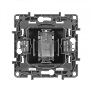 ETIKA Розетка телевизионная TV Звезда антрацит 672651