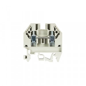 Проходная клемма WK 4 TKS D/U V0, Проходная клемма, с габаритами WK 4 / TKM, тип фиксации провода: винтовой, номинальное сечение: 4 мм кв., 32A, 800V, ширина: 6 мм, цвет: серый, тип монтажа: DIN35