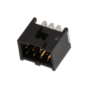 901303208, Коннектор (4 стороны) 8 контактов 2.54мм угловой монтаж в отверстие лоток