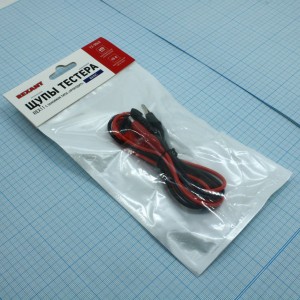 Щупы тестера с зажимом типа -крокодил- REX11, 25мм, общая длина 1м