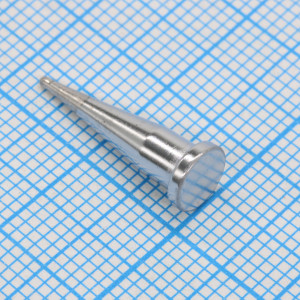 MW12-DB-11-45, Жало паяльное износостойкое для паяльников ПРТ-90, односторонний срез под углом 45°, 0.8мм