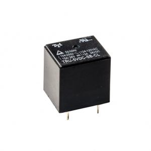TRU-5VDC-SB-CL, Катушка: 5 В 0,36 Вт 70 Ом Контакты: 1 переключающий 10 А 250 В перем. Материал: AgCdO Габариты 20,3х16,8х20,2 мм