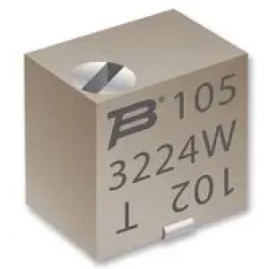 3224X-1-503E, Потенциометр многооборотный керметный 50кОм 0.25Вт SMD