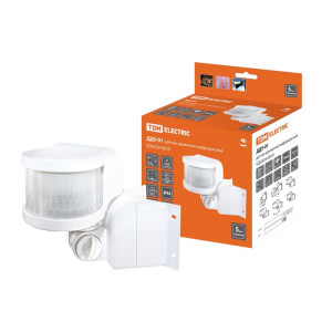 Датчик движения угловой ДДУ-01 1100Вт, 5-480с, 12м, 5+Лк, 270гр, IP44, SQ0324-0010