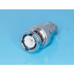 BNC-S59P, Разъем BNC вилка на кабель RG-59,  пайка