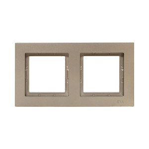 2 - местная рамка, IP44, шампань, пластик Эпика EKF UP1-FPC-02-44