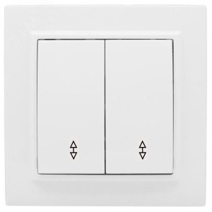 Переключатель проходной 2-кл. СП Минск 10А IP20 бел. Basic ERV10-027-10