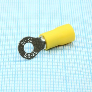 RVL5.5-4, клемма тип O d4.3mm провод 4-6мм2 Yellow