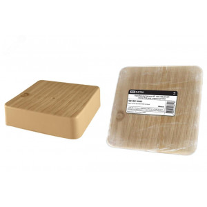 Коробка распаячная КР 100х100х29 ОП сосна IP40, инд. штрихкод SQ1401-0407