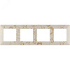 Valena LIFE Рамка 4 поста Ампир бежевый универсальная 754114