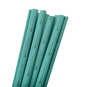 Термоусаживаемая трубка ТУТ нг 12/6 зеленая в отрезках по 1м PROxima tut-12-j-1m