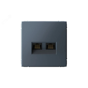 ATLASDESIGN РОЗЕТКА двойная компьютерная RJ45+RJ45, кат.6А, механизм, ГРИФЕЛЬ ATN000788