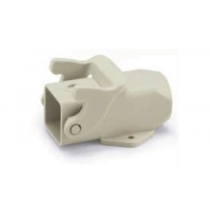 Закрытое основание разъема D3A.P-SF-1L-M20, Основание разъема на панель, закрытое, типоразмер 3A, без уплотнителя, 1 отверстие с резьбой для кабельных вводов M20x1,5, с одной защелкой, без защитной крышки, материал корпуса: пластик