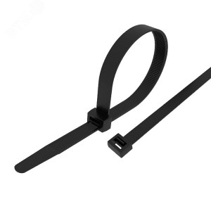Хомут-стяжка кабельная нейлоновая PROconnect 300x4,8 мм, черная, упаковка 100 шт 57-1303