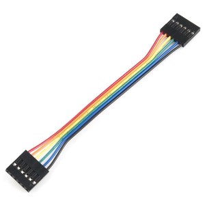 PRT-10366, Принадлежности SparkFun Jumper Wire - 0.1\", 6-pin, 4\"""