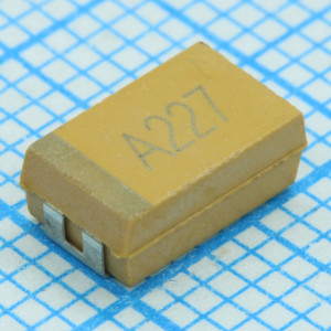 T491D106K020AT, ЧИП-конденсатор танталовый 10мкФ 20В типоразмер D ±10% (7.3х4.3х2.8мм) SMD 7343-31 125°С лента на катушке