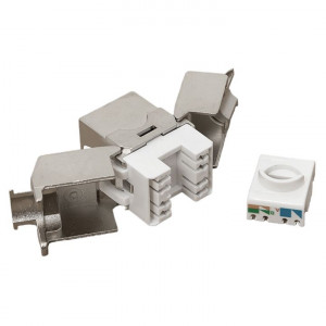 Модуль Keystone TERACOM CS Cat.6 экранированный STP 110 IDC 180 градусов самозажимной (Toolless) TRCS-KSTN-T180D-6STP