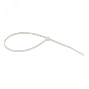 Хомут кабельный 2.5х200 нейл. бел. (уп.100шт) plc-c-2.5x200