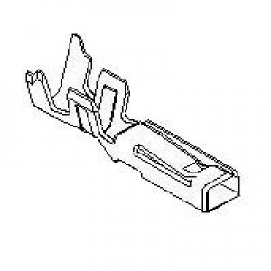 50039-8000 (Cut Strip), Автомобильные разъемы MIZUP25 TRM 2.50MM F Cut Strip of 100