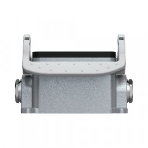 Закрытое основание разъема BAS GUT GL 6 M20 A0, Основание разъема на панель, закрытое, типоразмер 6B, с уплотнителем, 2 кабельных ввода M20x1,5, IP54, с одной защелкой, без защитной крышки, материал корпуса: алюминиевый сплав