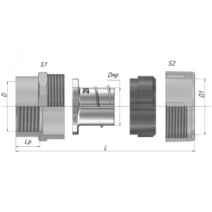 Резьбовой крепежный элемент с внутренней резьбой РКв-20 У2  IP54 zeta41311