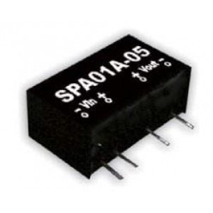 SPA01C-15, Преобразователи постоянного тока в постоянный с изоляцией 1W 36-75Vin 15Vout Regulated SIP