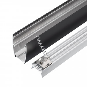 Профиль LINE-5075-U-HONEYCOMB-2000 BLACK 044885, Алюминиевый накладной профиль для светодиодных лент и линеек. Цвет - черный (порошковая окраска). Габаритные размеры (L?W?H): 2000x75,2x52,4 мм. Ширина площадки для ленты 16 мм. Отсек для БП 33,2х25,5м. Экраны, заглушки и другие аксессуары приобретаются о