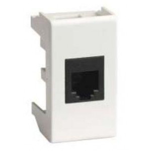 Розетка компьютерная 1-м 1мод. Viva RJ45 кат.6 бел. 45058