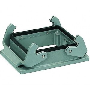 09300320301, Сверхмощные разъемы питания HAN 32B BULKHEAD MNT 2 LEVERS METAL